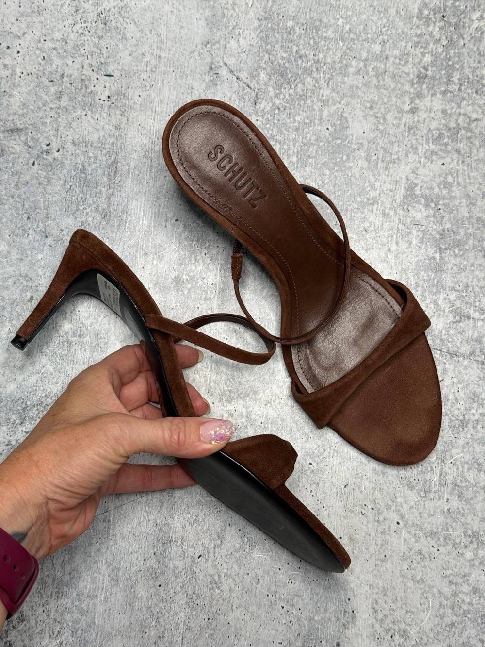 Schutz Jessica Mid Heel Mule 8.5